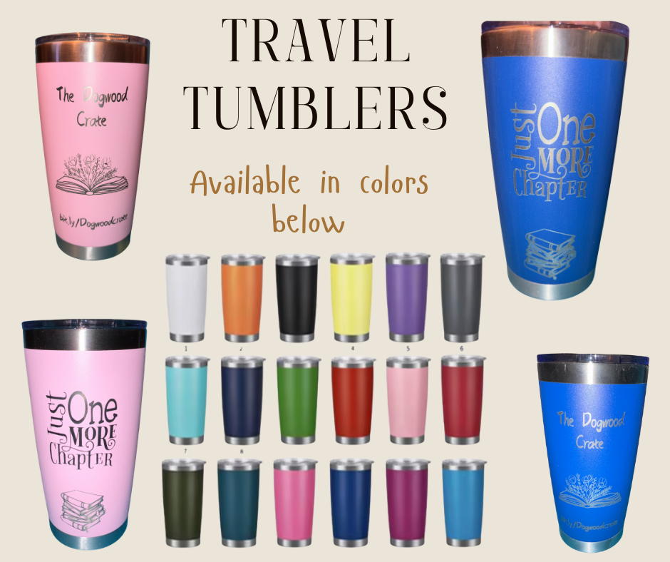 Read. Sip. Repeat: Laser Engraved Steel Tumblers