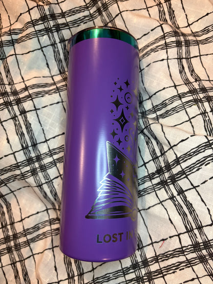 Read. Sip. Repeat: Laser Engraved Steel Tumblers