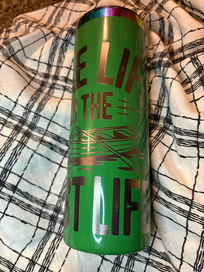 Read. Sip. Repeat: Laser Engraved Steel Tumblers