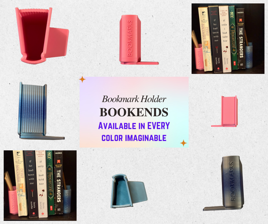 3D Printed Bookmark Bookends