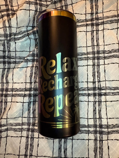 Read. Sip. Repeat: Laser Engraved Steel Tumblers