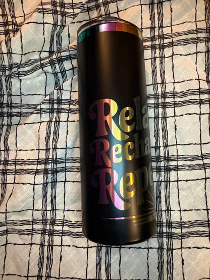 Read. Sip. Repeat: Laser Engraved Steel Tumblers