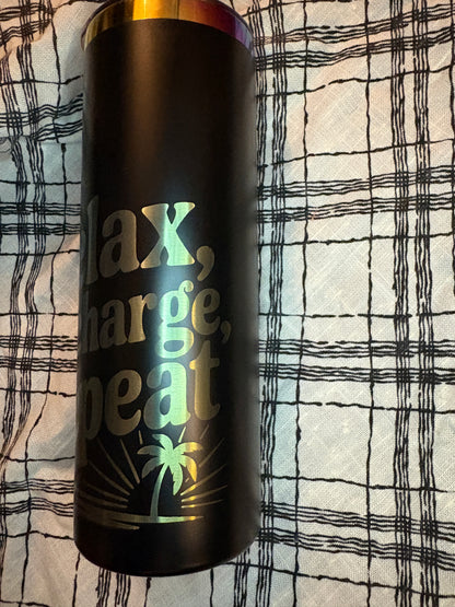 Read. Sip. Repeat: Laser Engraved Steel Tumblers